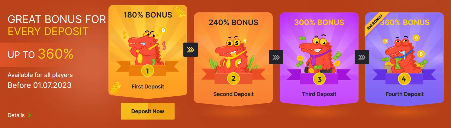 Claim Deposit bonus in your android on the official BC.Game site